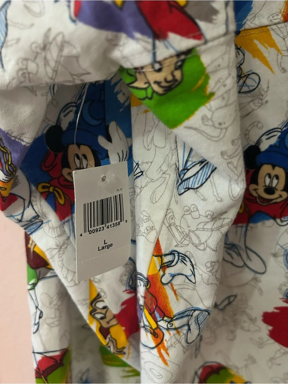 Authentic Disney Parks Spirit Jersey Ink and Paint Collection NWT Size L